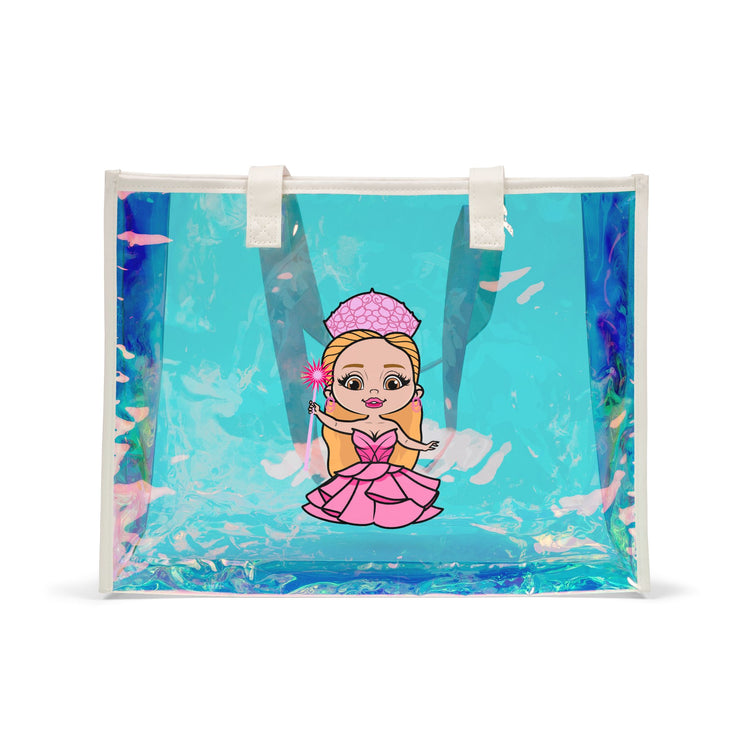 Pink Princess Holographic Tote Bag