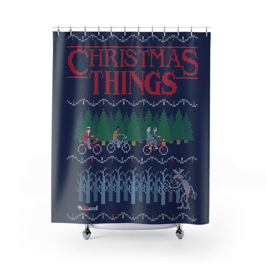 Christmas Things Shower Curtain