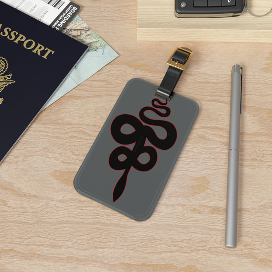 Crowley's Snake Luggage Tag - Fandom-Made