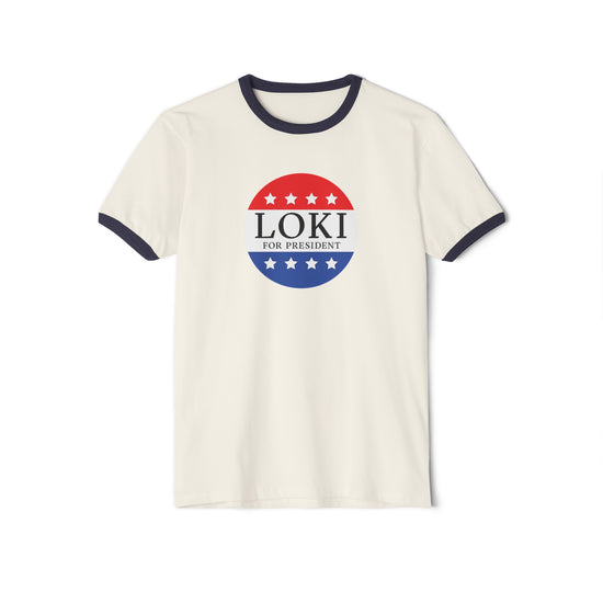 Loki For President Ringer T-Shirt - Fandom-Made