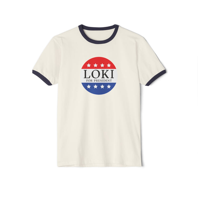 Loki For President Ringer T-Shirt - Fandom-Made