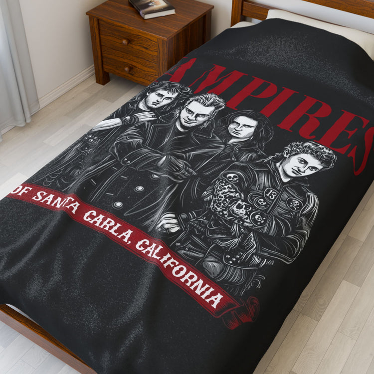 Vamps Of Santa Carla Velveteen Plush Blanket