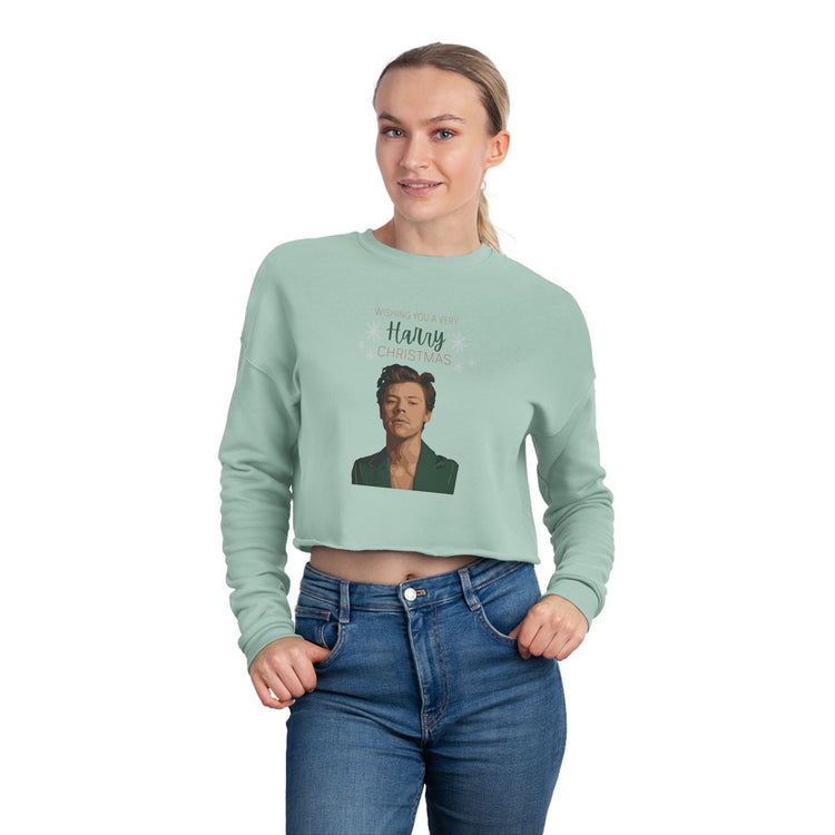 Harry Christmas Cropped Sweatshirt