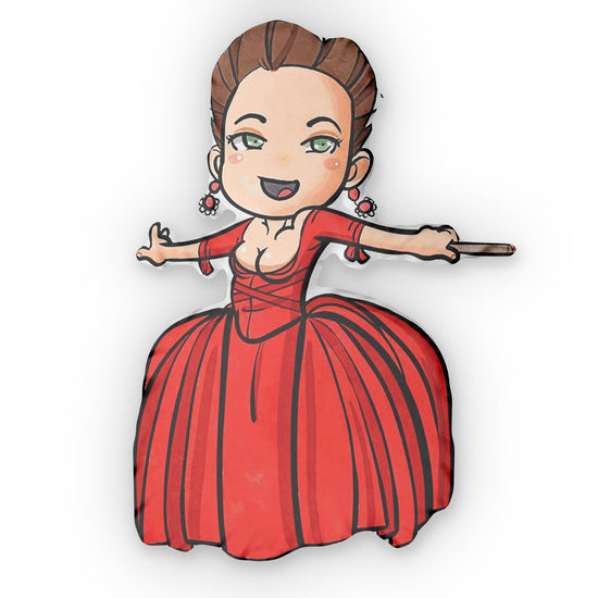 Claire Fraser Red Dress-Shaped Pillow - Fandom-Made