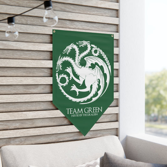 Team Green Pennant Banner