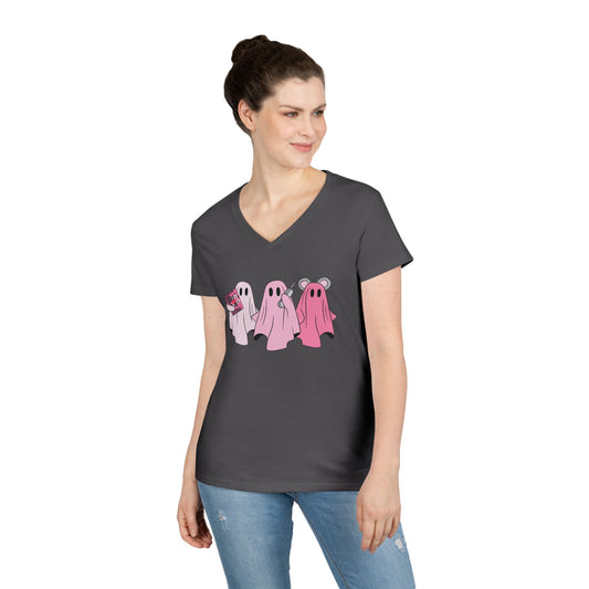 Mean Ghouls Ladies' V-Neck Tee