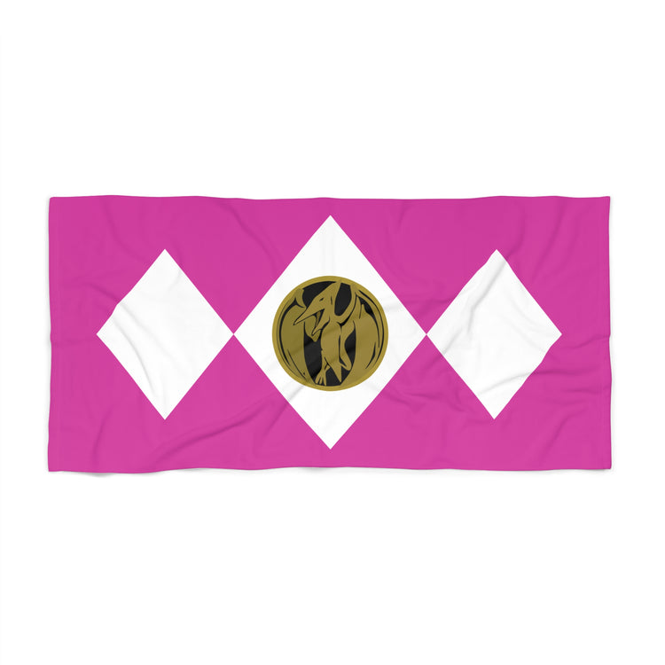 Pink Power Ranger Beach Towel - Fandom-Made