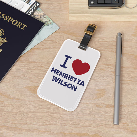 I Love Henrietta Wilson Luggage Tag