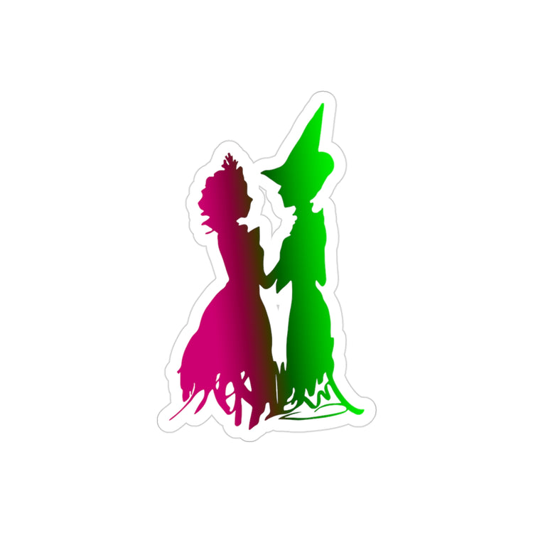 Elphaba and Glinda Transparent Stickers - Fandom-Made