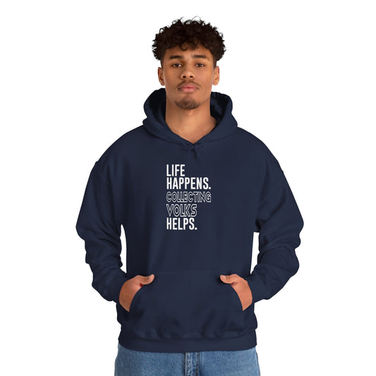 Life Happens Volks Helps Unisex Hoodie