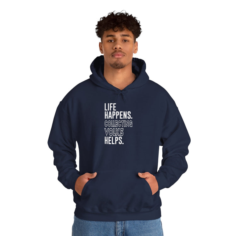 Life Happens Volks Helps Unisex Hoodie