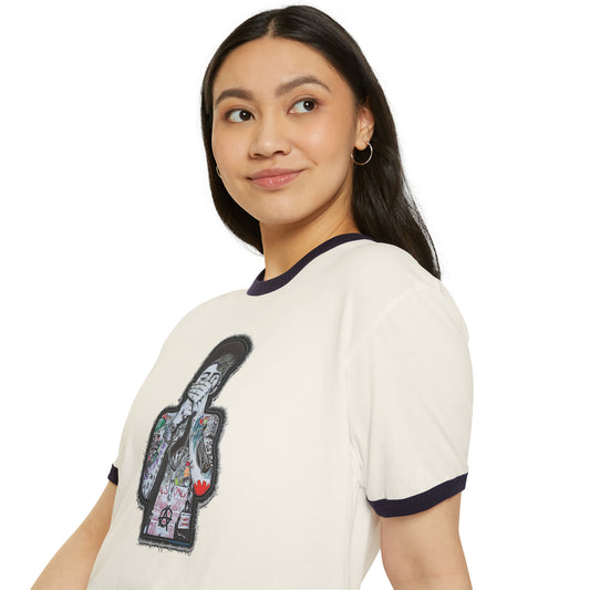 MGK Embroidery Design Ringer T-Shirt - Fandom-Made