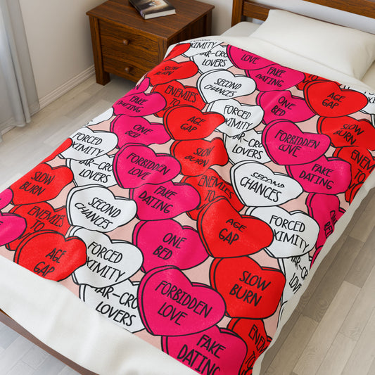 Conversation Tropes Velveteen Plush Blanket