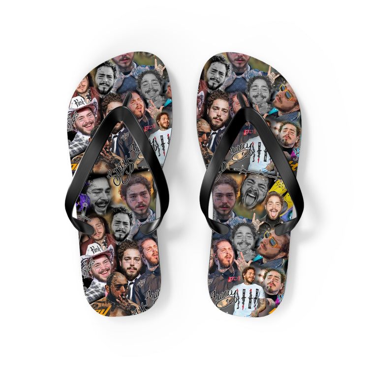 Post Malone All-Over Print Flip Flops - Fandom-Made