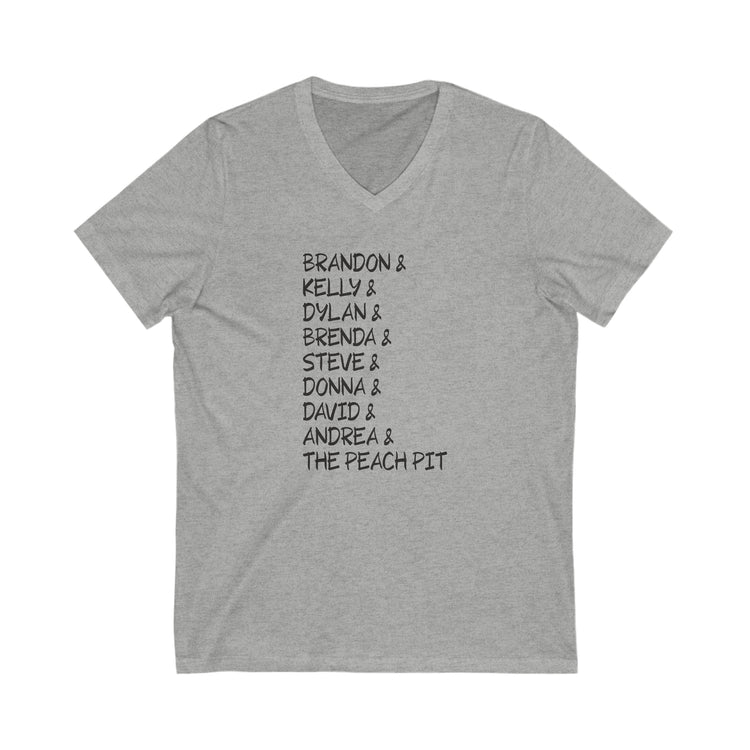 90210 Characters V-Neck Tee - Fandom-Made