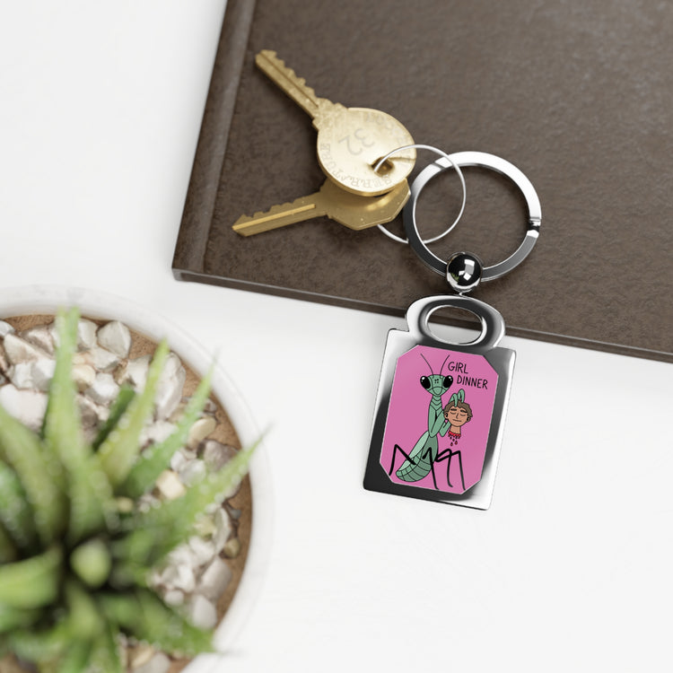 Girl Dinner Keyring