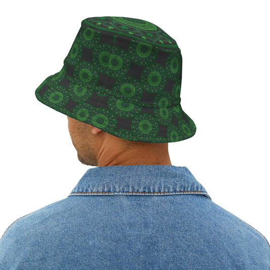 Weed Mandala All-Over Print Bucket Hat - Fandom-Made