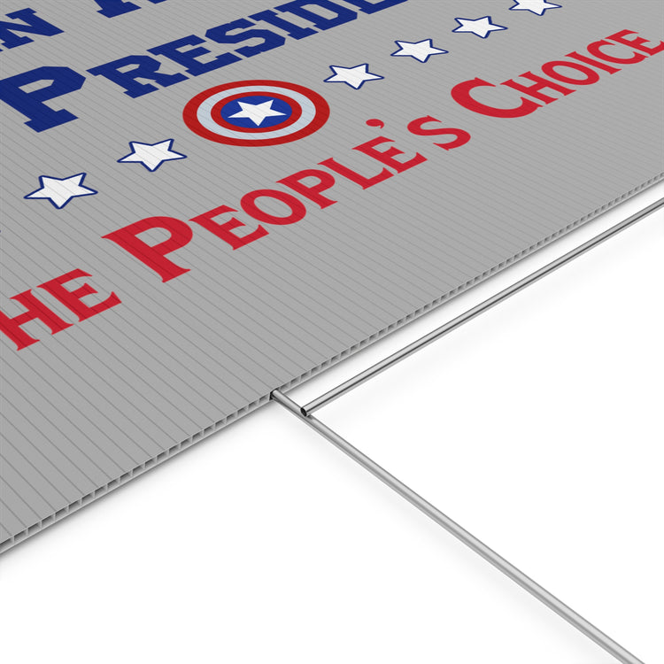 Captain America For President Yard Sign