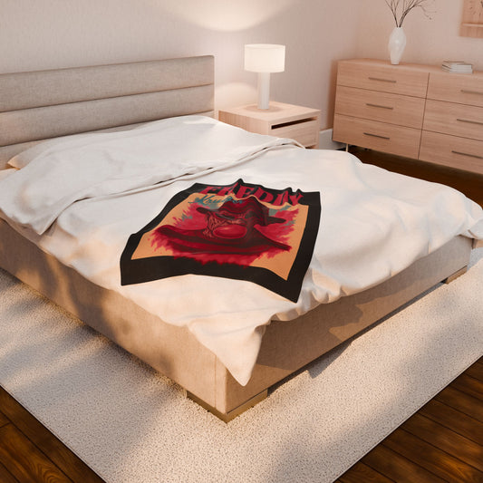 Freddy Loves Bubblegum Velveteen Plush Blanket
