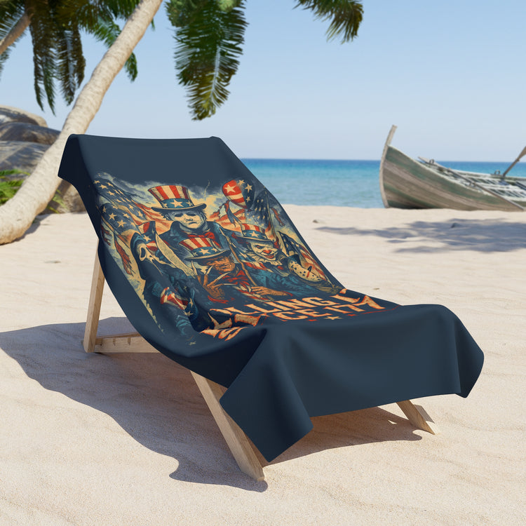 Killing It Since 1776 Beach Towel - Fandom-Made