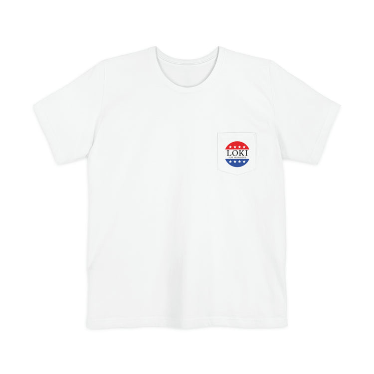 Loki For President Unisex Pocket T-shirt - Fandom-Made