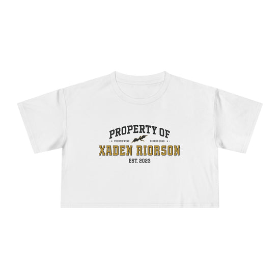 Property Of Xaden Riorson Crop Top - Fandom-Made