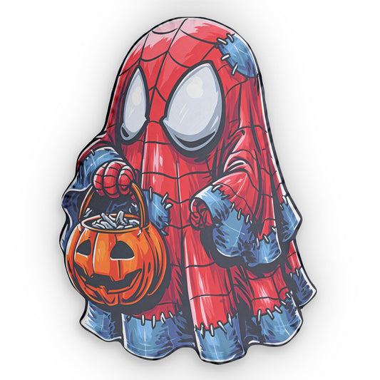 Spider Ghost-Shaped Pillow