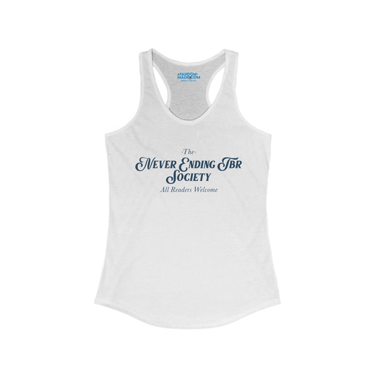 To Be Read Society Racerback Tank