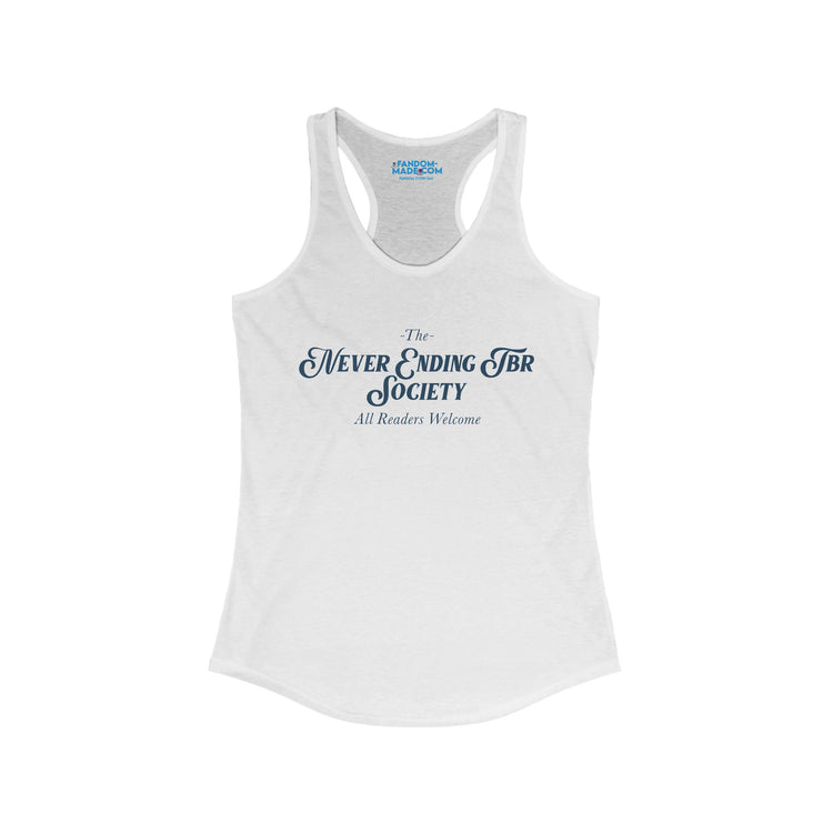 To Be Read Society Racerback Tank