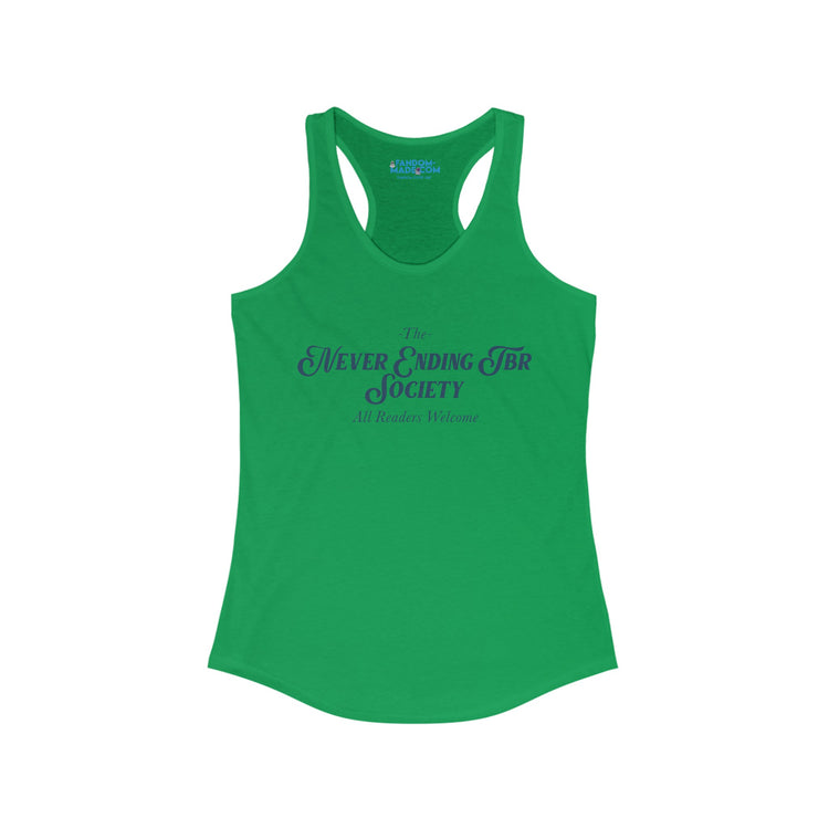 To Be Read Society Racerback Tank