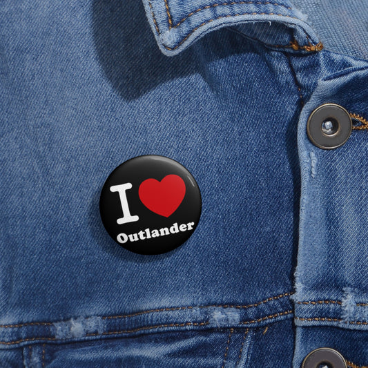 I Love Outlander Pin