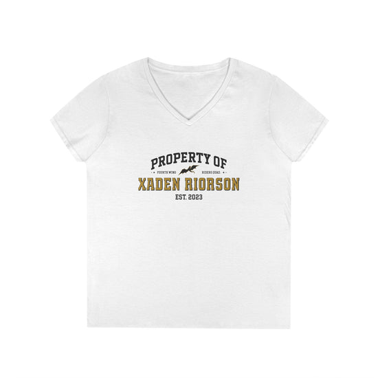 Property of Xaden Riorson V-Neck Tee - Fandom-Made