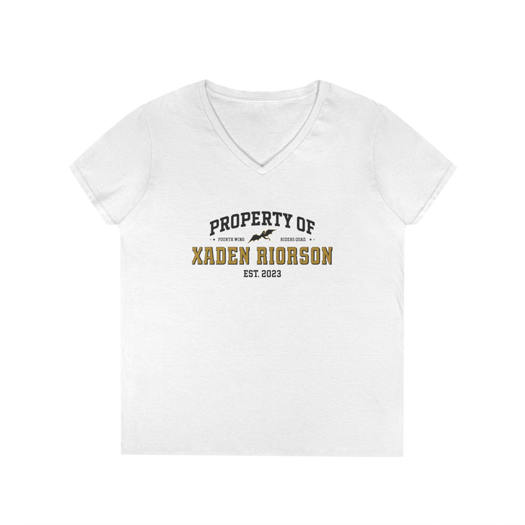 Property of Xaden Riorson V-Neck Tee - Fandom-Made