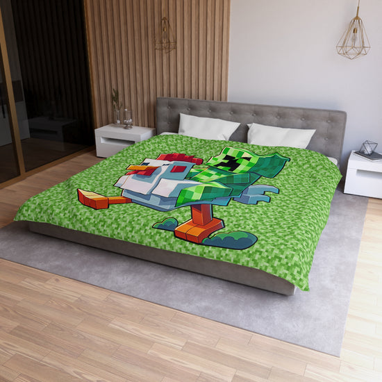 Chicken Jockey Duvet Cover - Fandom-Made