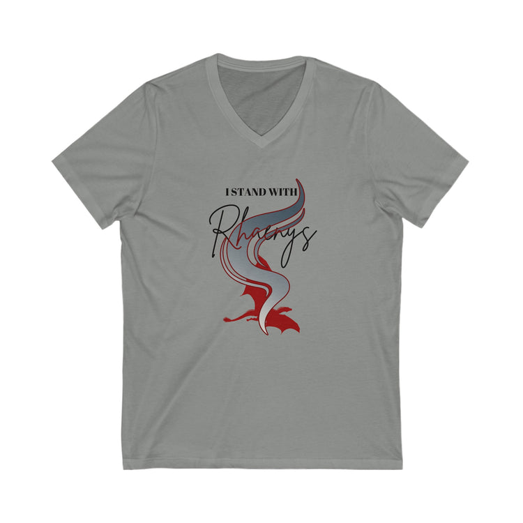 I Stand With Rhaenys V-Neck Tee