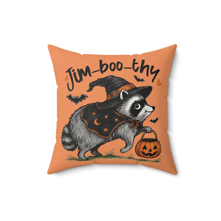 Jim-boo-thy Faux Suede Square Pillow