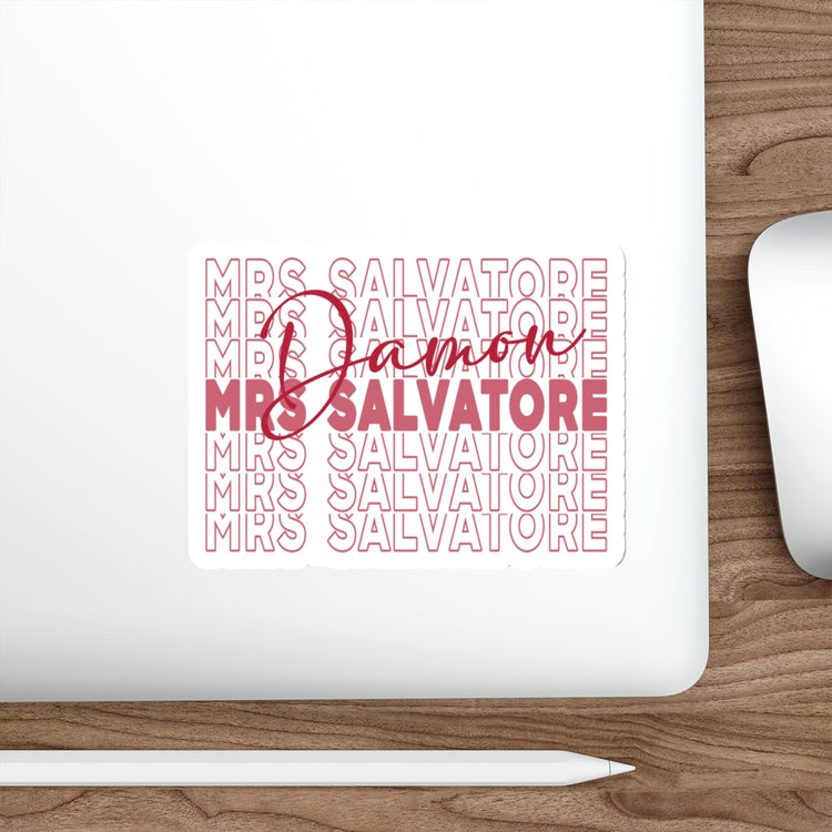 Mrs. Damon Salvatore Die-Cut Sticker