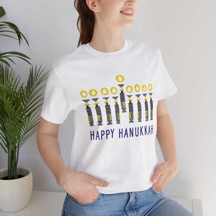 Lightsabers Menorah Unisex T-Shirt