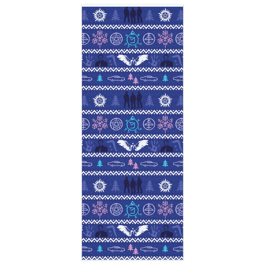 Supernatural Ugly Christmas Sweater Wrapping Paper - Fandom-Made