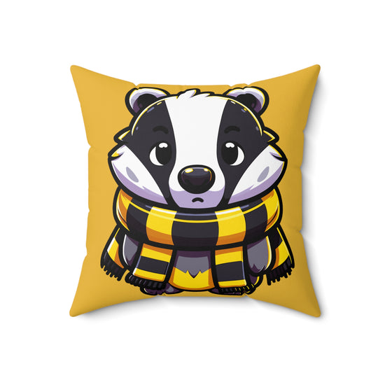 Hufflepuff Mascot Square Pillow - Fandom-Made