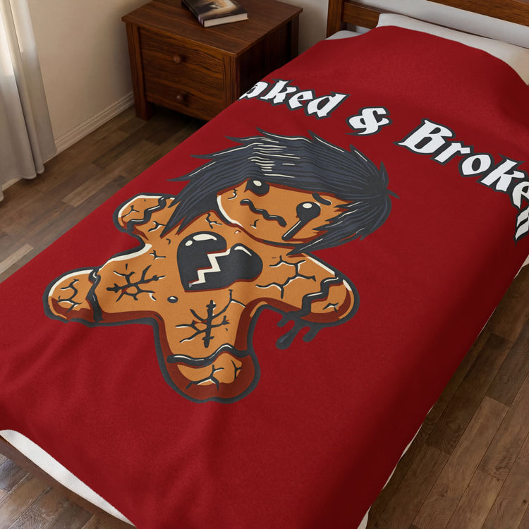 Baked & Broken Velveteen Plush Blanket
