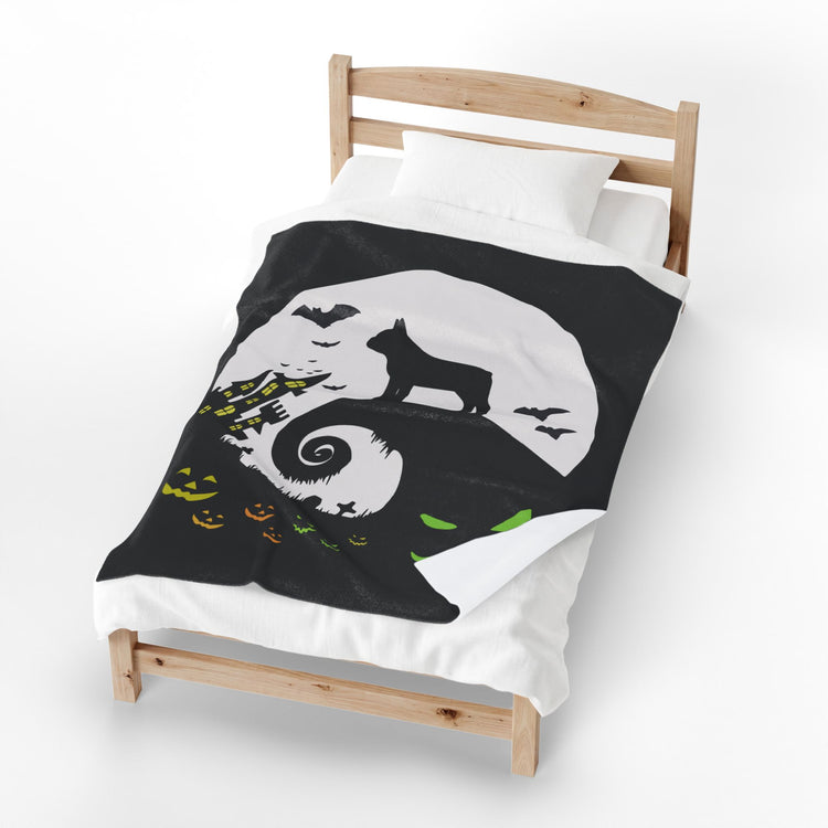 French Boogie Velveteen Plush Blanket