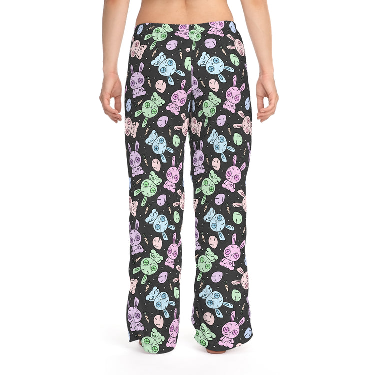 Zombie Bunnies All-Over Print Women's Pajama Pants - Fandom-Made