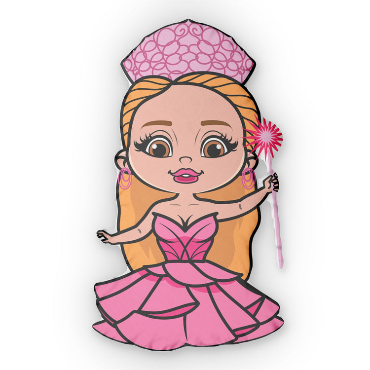 Pink Princess-Shaped Pillow