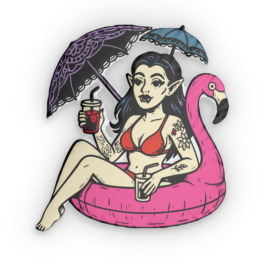 Goth Girl Summer-Shaped Pillow - Fandom-Made