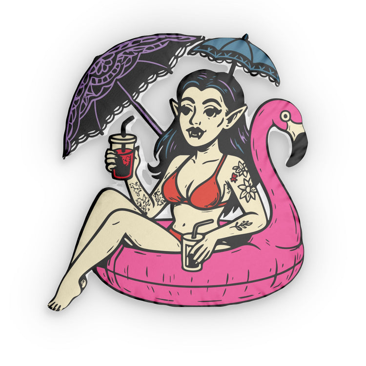 Goth Girl Summer-Shaped Pillow - Fandom-Made