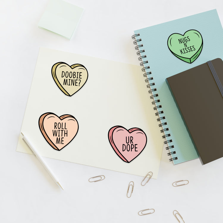 Stoner Conversation Hearts Sticker Sheets - Fandom-Made