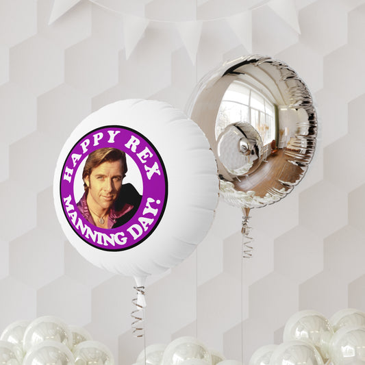 Happy Rex Manning Day Mylar Balloon