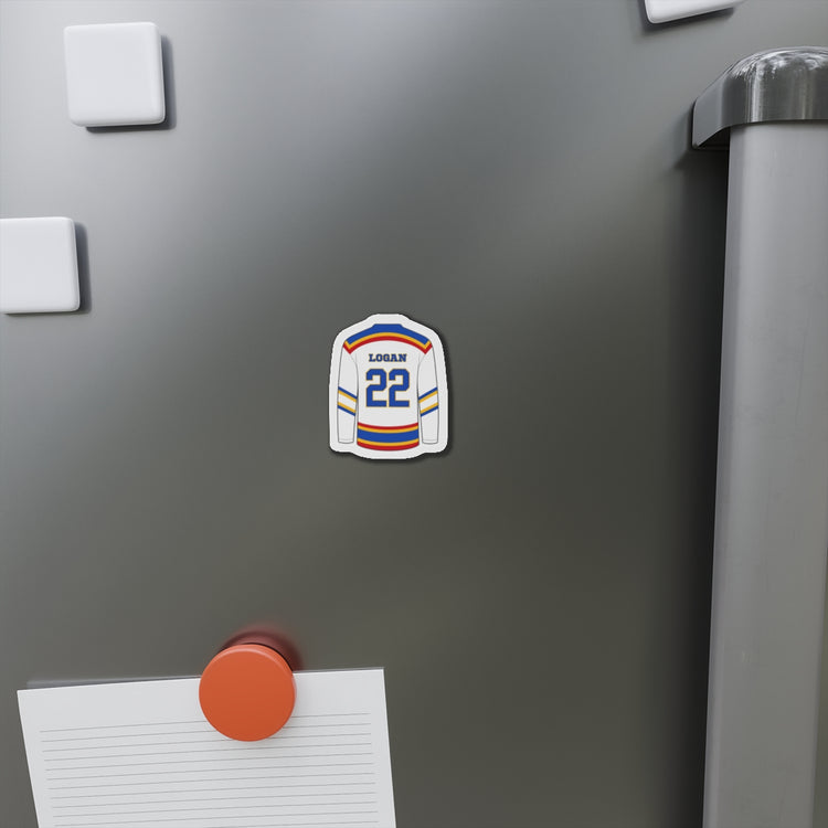Logan Jersey Die-Cut Magnet