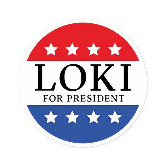 Loki For President Round Stickers